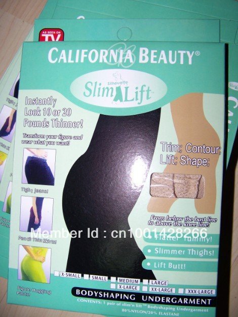 Dropshipping California Beauty Slim N Lift Slimming Pants women body shaper with retail box 100pcs