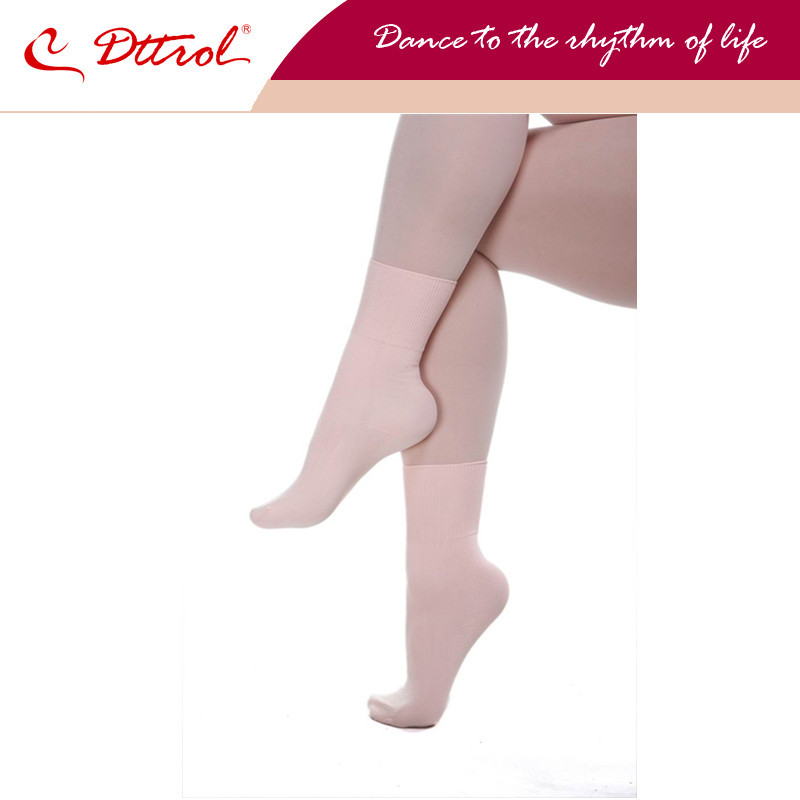 Dttrol free shipping 100% Nylon pink ballet dance Socks (D004826)