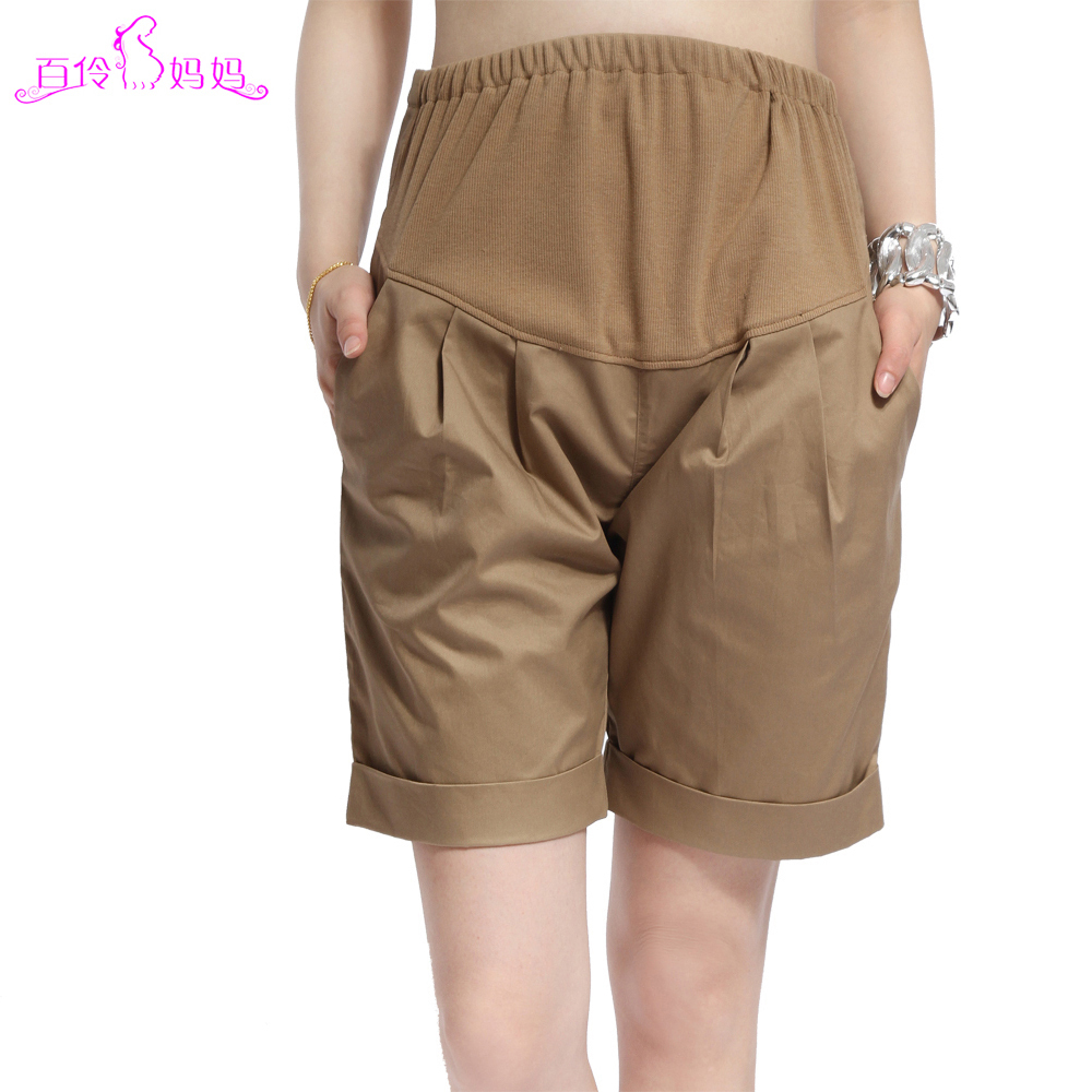 DX-1066, Maternity clothing summer all-match casual 100% cotton maternity shorts knee-length pants,FREE SHIPPING