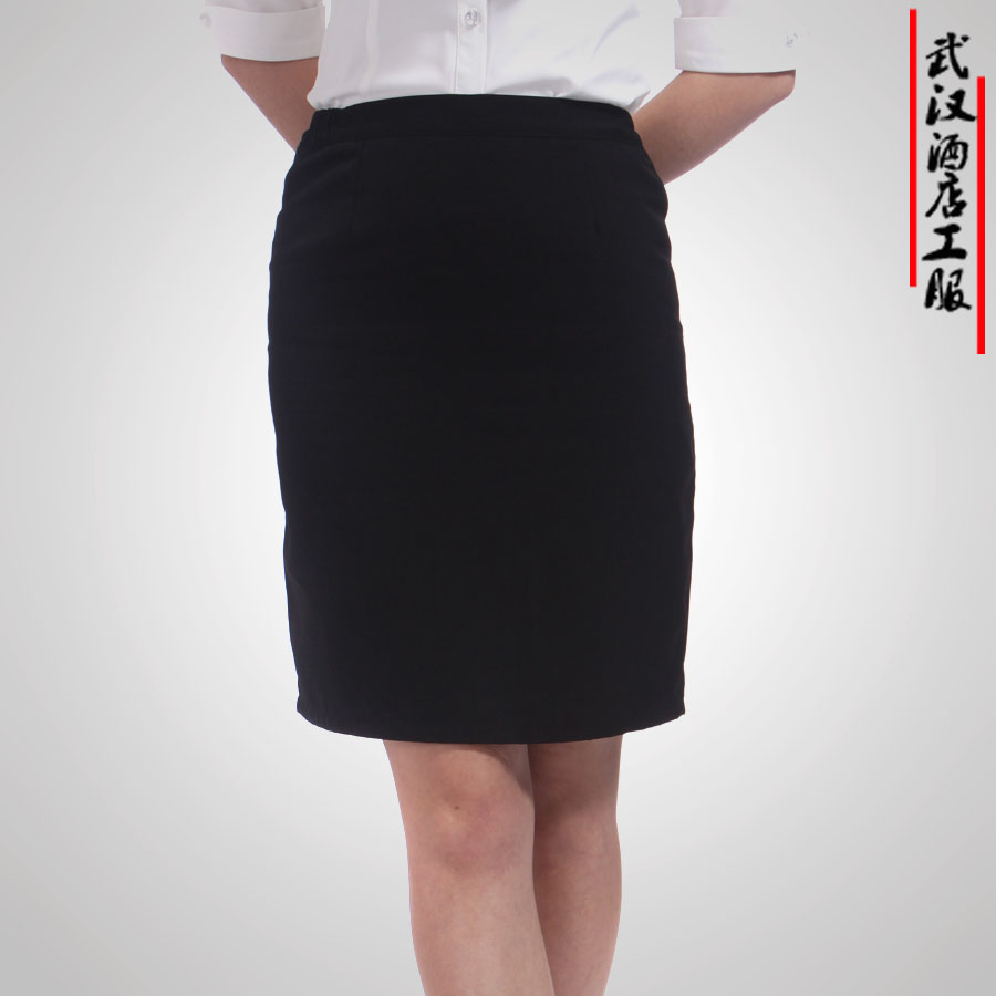 Dx60 work wear summer short-sleeve female set black step suit skirt double layer maghreb