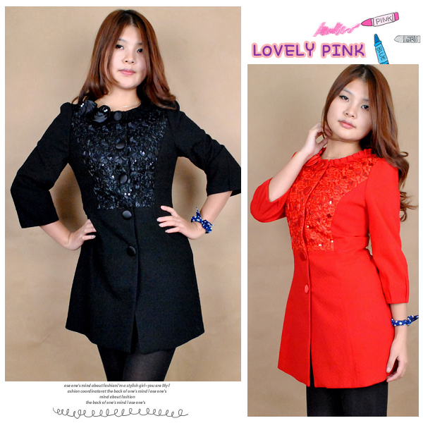 E66f036 corsage fashion trench