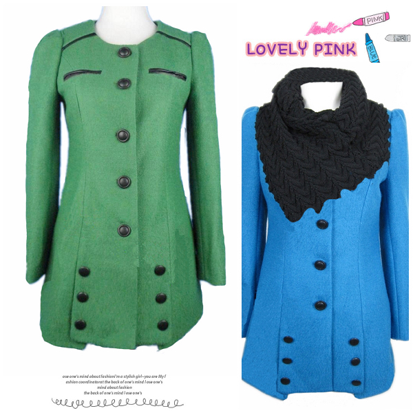 E88y013 slim woolen trench outerwear
