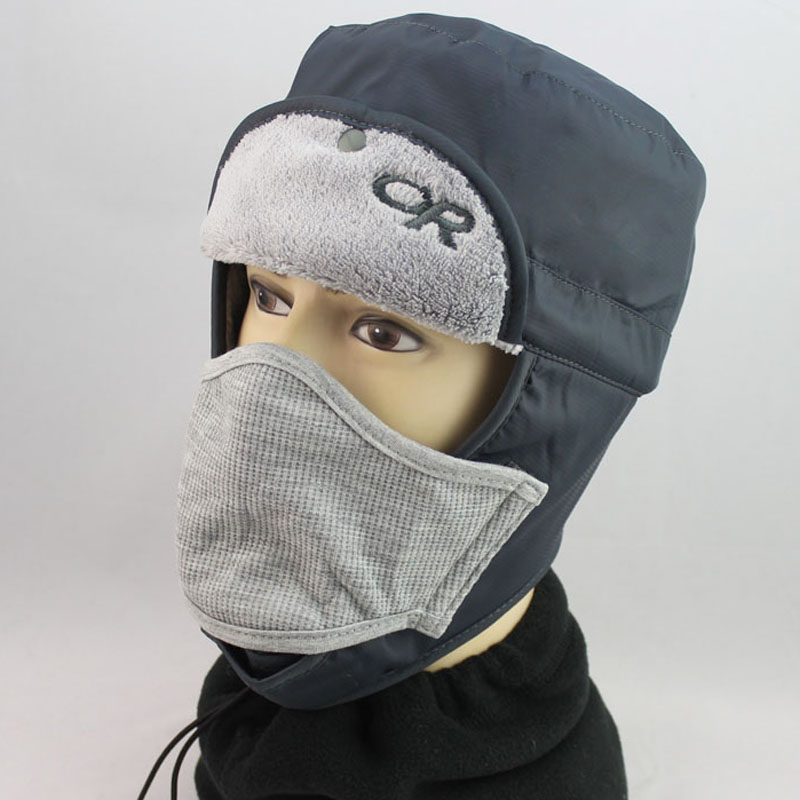Ear hat  face mask ear bicycle hat male outdoor winter cotton old-age  winter cap men  ski cap