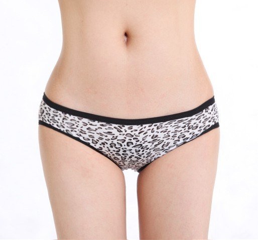 East Knitting 10pcs/lot LADIE'S FASHION PRINT LEOPARD PANTY SEXY BRIEF WITH BOW ON BACK Push Up BREAST RHONDA SHEAR AHH