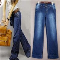 East Knitting Free Shipping JE-002 Women blue Jeans loose Pants Trousers Denim Plus Best Quality Fast Delivery