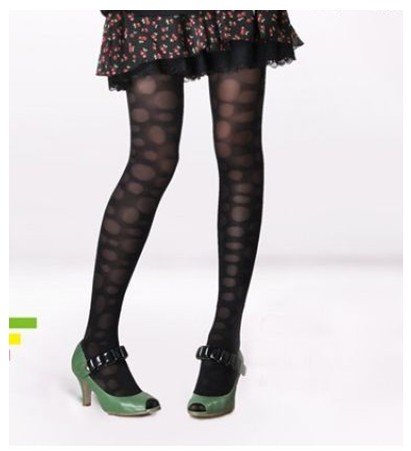 East Knitting FREE SHIPPING+Wholesale 6pc/lot BONAS-69030 6pc/lot 2013 Fashion Women Faux Destroyed Pantyhose 15D