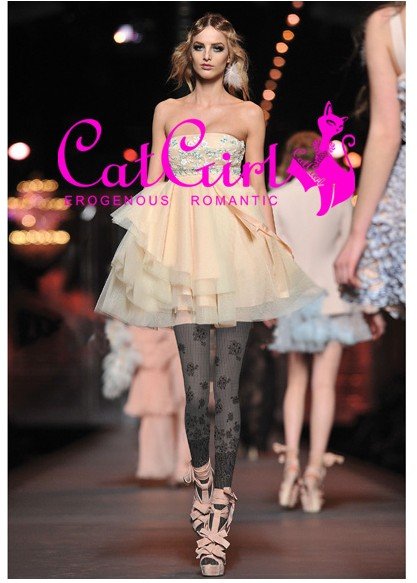 East Knitting FREE SHIPPING+Wholesale/bulk order MN-1107 6pc/lot 2013 Fashion Women Brand catgirl flower stripe tights