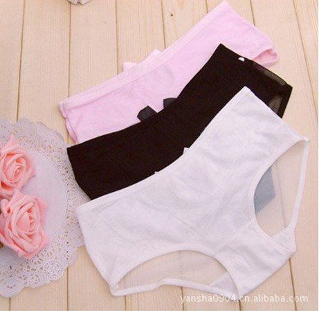 East Knitting FREE SHIPPING Wholesale STB-024 30pc/lot Sexy Lovely Girsl/Women Cotton+Lace Bowknot Dots UnderPants 11 Color