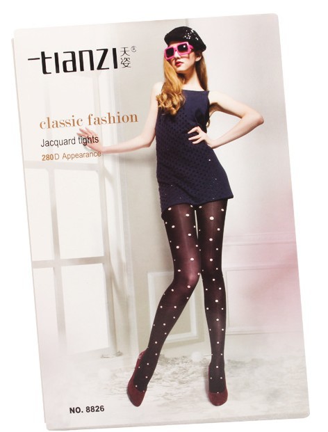 East Knitting TZ-8826 Women Velvet Leggings Fashion Jacquard Tights Sexy Hosiery Broken Holes Pantynose Free Shipping