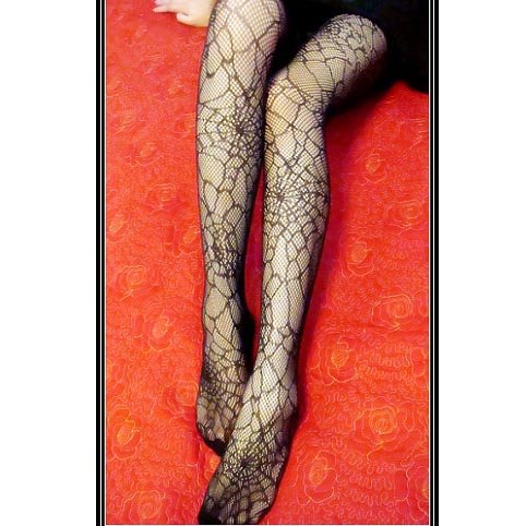 East Knitting W-611 2013 Women Spider Pattern Jacquard Net Tights Black Hot Free Shipping 6pc/lot