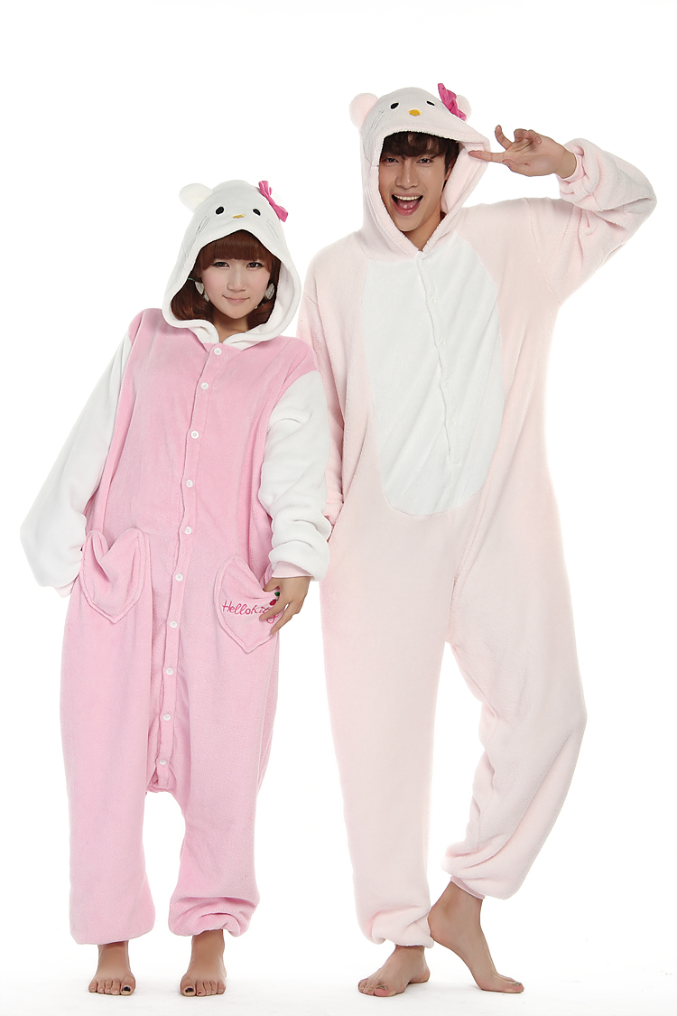 Easy bear stitch unicorn cartoon one piece sleepwear loose lovers lounge
