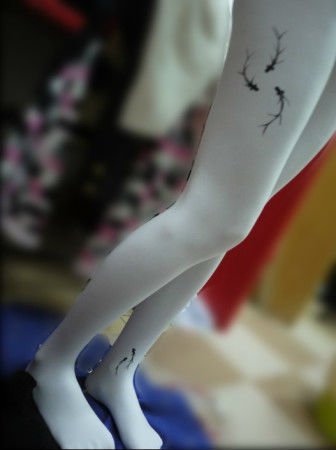 Eat Pray Love  Free Shipping, 2012 Ink And Wash Elegant Fishes Chinese Style Stockings, Tight Panty Hose, Hosiery, PH101