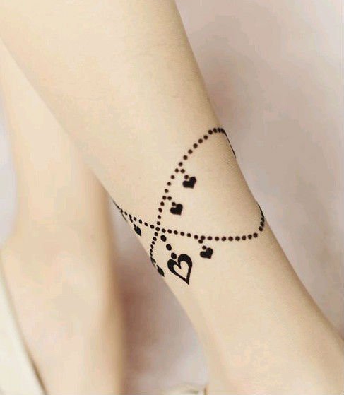 Eat Pray Love  Free Shipping, 2012 New Arrival Anklet Tattoo Stocking, Tight Panty Hose, PH052