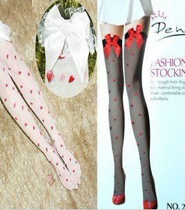 Eat Pray Love Free Shipping, 2012 New Arrival Love Sexy Lip And Bowknot Stocking, Tight Panty Hose, PH048