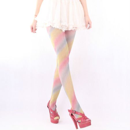 Eat Pray Love  Free Shipping, 2012 Rainbow Stockings, Tight Panty Hose, Hosiery, PH098