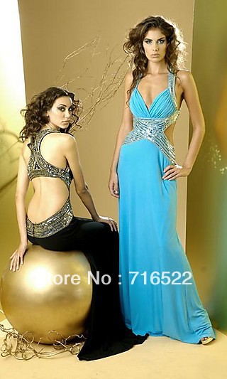ED12 High Quality Beading Formal Evening Gown