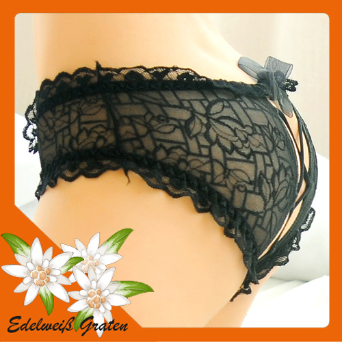 *EG* gauze butt-lifting transparent sexy panty female low-waist lace trigonometric panties free Shipping items