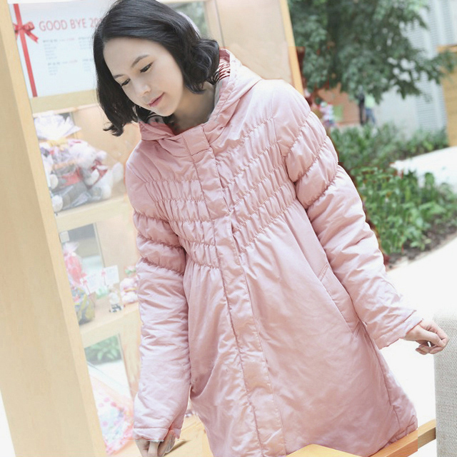 Elastic thickening cotton-padded maternity wadded jacket outerwear cotton-padded jacket maternity clothing winter