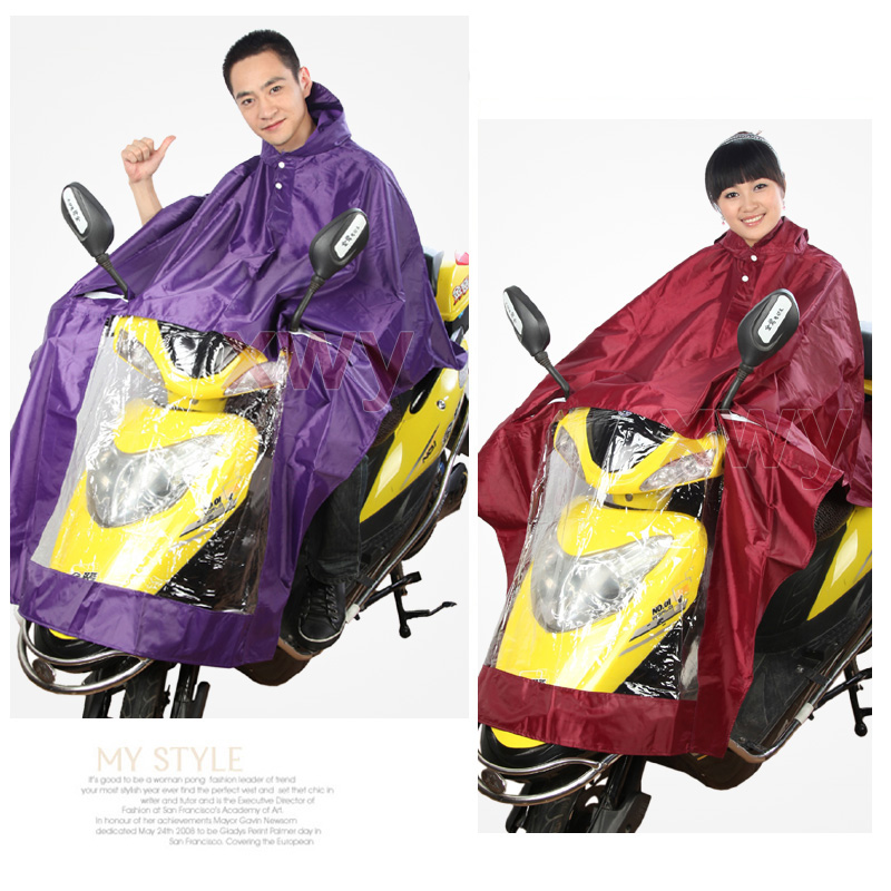 Electric bicycle battery car ride Burberry 2008 fashion poncho thickening