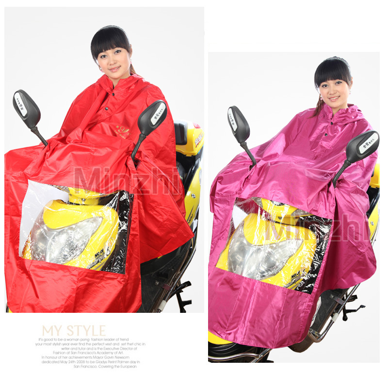 Electric bicycle battery car ride Burberry 801 poncho fashion thickening
