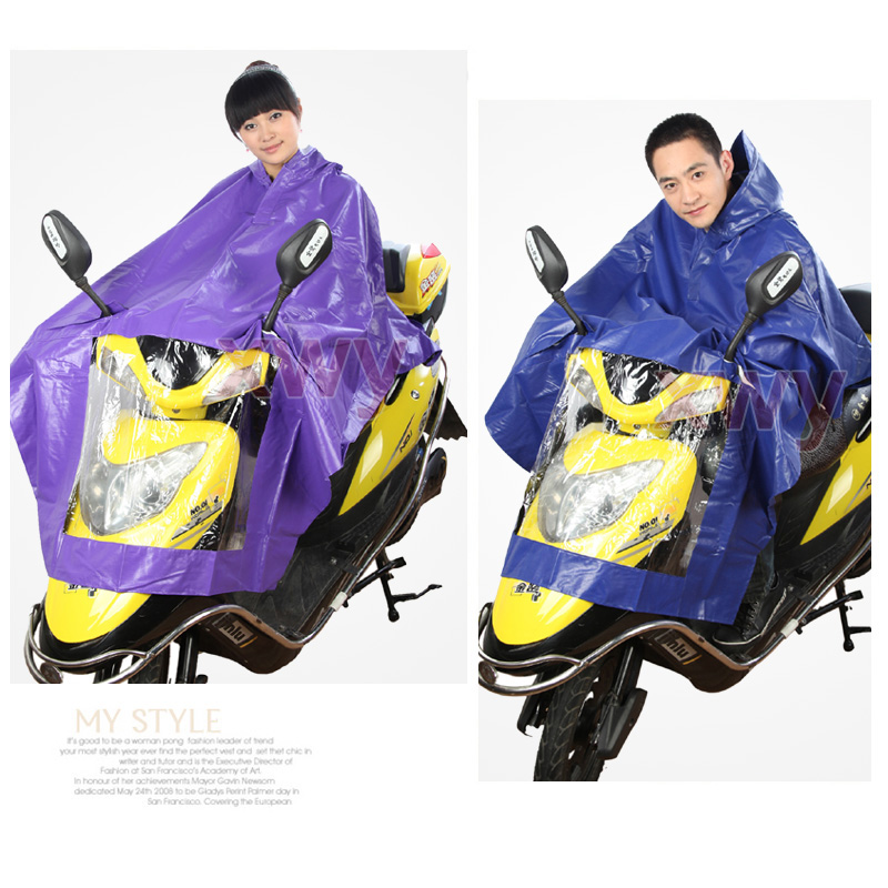 Electric bicycle battery car ride Burberry fashion black poncho thickening wear-resistant