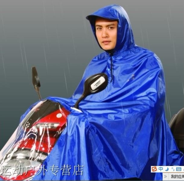 Electric bicycle poncho raincoat isconvoluting hat brim drawstring Size fits all n120 apple electric