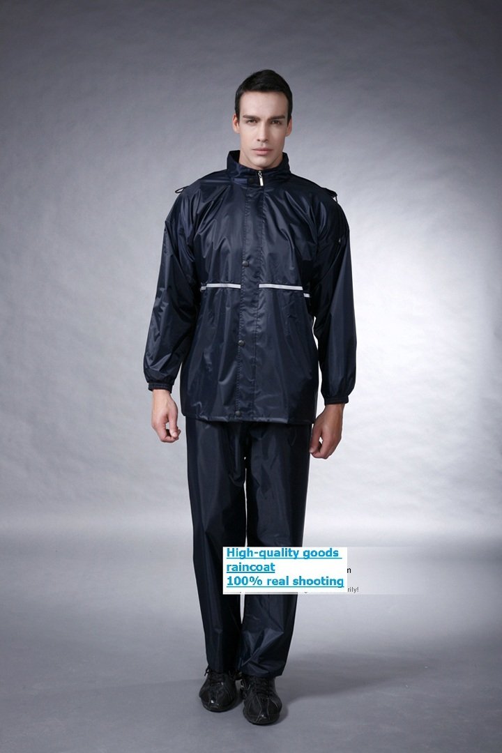 Electric motorcycle fashion raincoat, men and women fission rain suit
