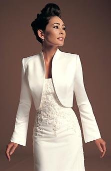 Elegant  bridal shawl Wrap Bolero Free Shipping Taffeta Long sleevees 2012 Custom Made wedding accessories Jacket High-Neck