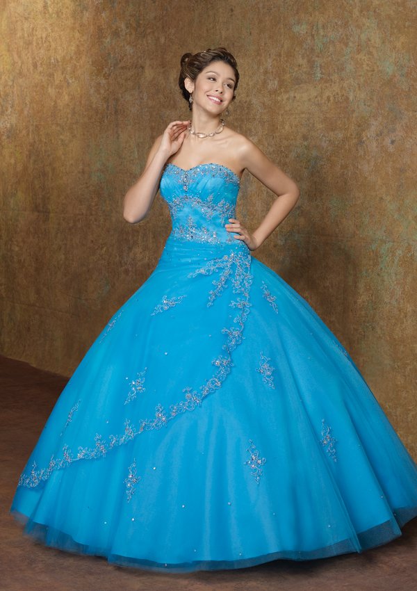 Elegant Chic Ball Gown Applique/Jacket Satin/Tulle Strapless Dress Quinceanera