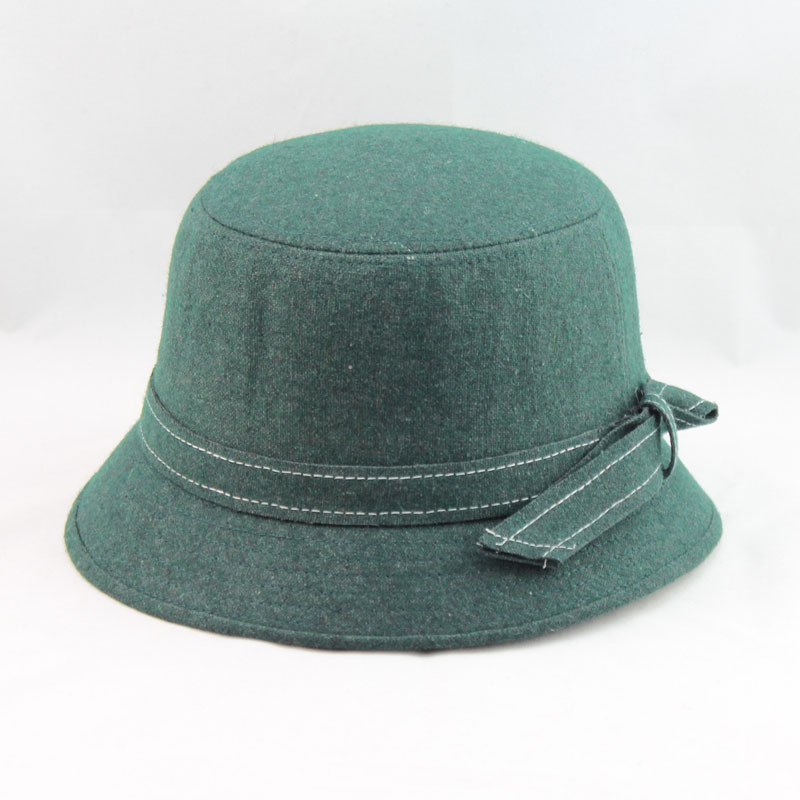 Elegant intellectuality bow millinery autumn fashion dome fedoras wool hat