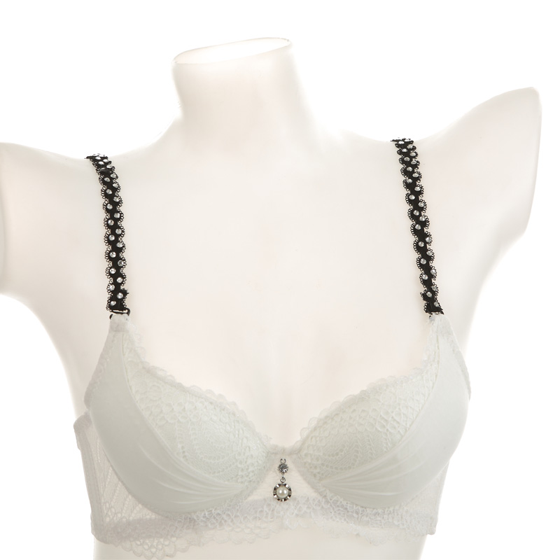 Elegant lace solid color bra shoulder strap underwear belt