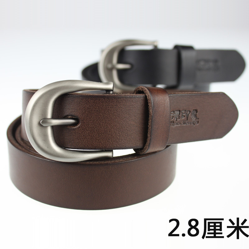 Elegant strap genuine leather women's Women genuine leather waist of trousers belt fashion all-match belt decoration