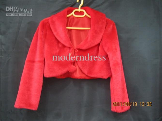 Elegant Suit collar Red Long sleeve Plush shawls