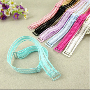 Embroidery d2 laciness shoulder strap candy color underwear shoulder strap elastic adjustable pectoral girdle summer mm