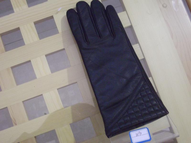 Embroidery small plaid genuine leather gloves female winter thermal women's sheepskin genuine leather gloves thin thickening