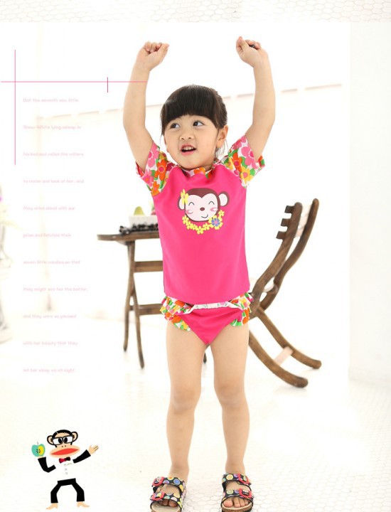 EMS DHL Free shipping UPF 50+ 3 piece Kid Swimwear beachwear for baby girls, HOT SELL 3-7 T!!