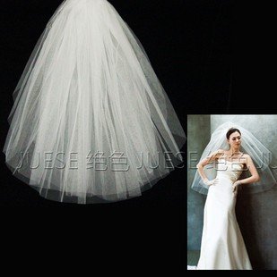 EMS free shipping 2012 fashion 4 layer high quality decent bride veil white ivory bridal accessaries veil for bride