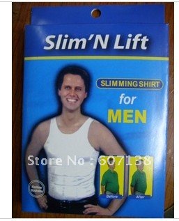 EMS free shipping 20pcs/lot Slim N Lift for men Slimming Vest colorbox with mixed sizes S M L XL XXL