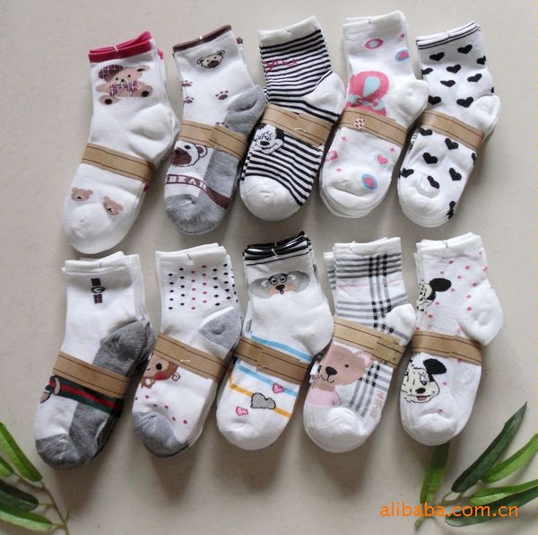 EMS Free shipping 50 pairs/lot factory price cotton sports socks casual women socks cartoon sock wholesale