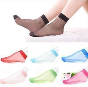 [EMS Free shipping]Crystal Silk Socks  Ankle Anti-Off Socks For Women Breathable & Antibacterial 10 Colors, 300pcs/lot SK-001