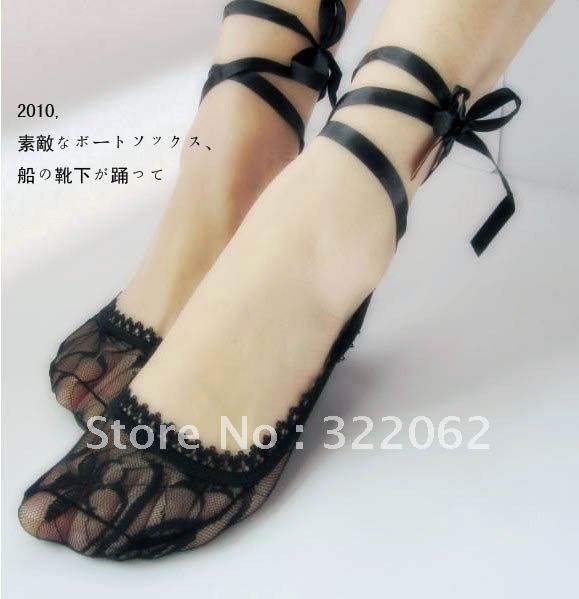 EMS Free shipping gilrs lace socks/Fashion lace styled invisible sox/ ship sox/Short ankle lace sock Wholesale 100 pairs /lot
