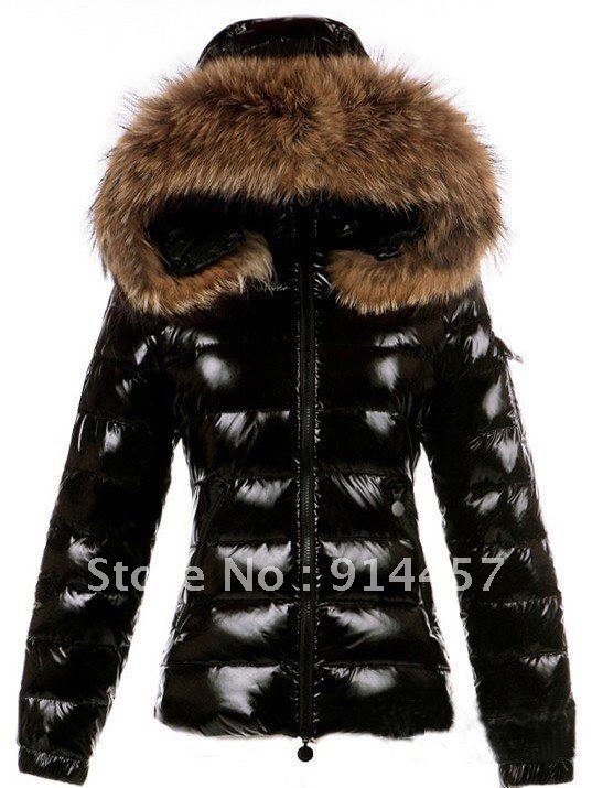 EMS Free Shipping New Brand Mon Women 's fox fur collar down clothing excellent quality coat thick coat down jacket women