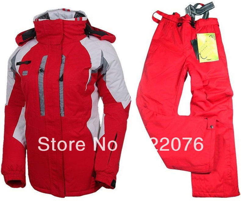 EMS New Style Women's Ski Suit Ski Outdoor Jacket + Pants Spider Sport Coat Jacket S -XXL