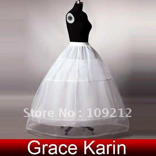 EMS Shipping 1pcs/lot wedding dress 3 hoop petticoats for sale 2012 CL2530