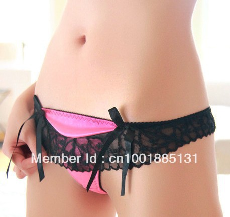 Enchanting low waist bud silk temptation Underpants Thongs G-String Underwear T-Back Lingerie Pantie