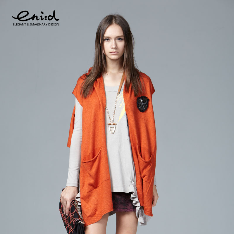 Eni : d medium-long sweater women sweater cardigan cape female