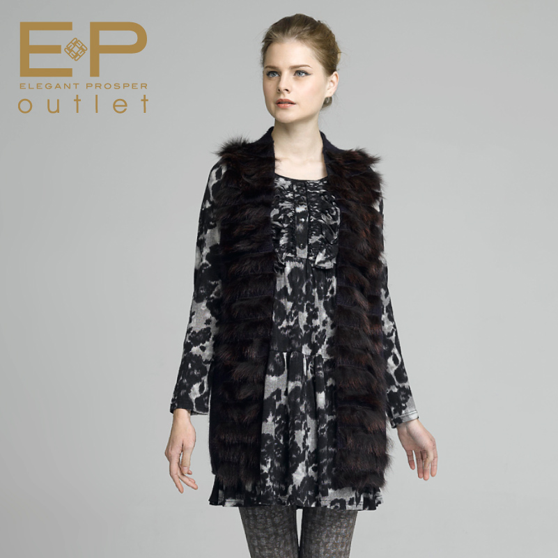 Ep women's 2012 winter navy blue alpaca knitted sweater cardigan top