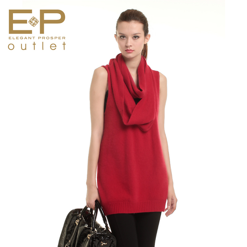 Ep women's soft and comfortable red sweater basic 2012 autumn shirt