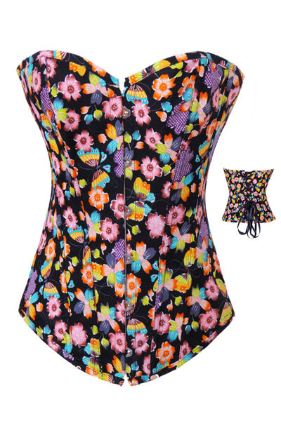 Epacket China Post Free Ship!Wholesale Retail Women Clothing 2013 Sexy Stain 6 Colors Overbust Corset Bustier 4448