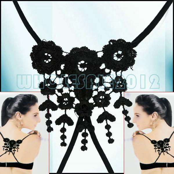 EQ0710 Sexy Lace Flower Adjustable Bra Strap Shoulder Belt New
